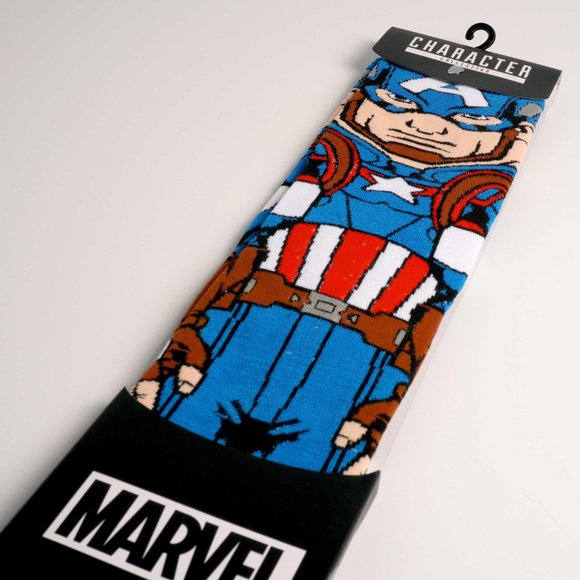 Avengers Endgame Captain America 360 Character Socks - Picture 5 of 6